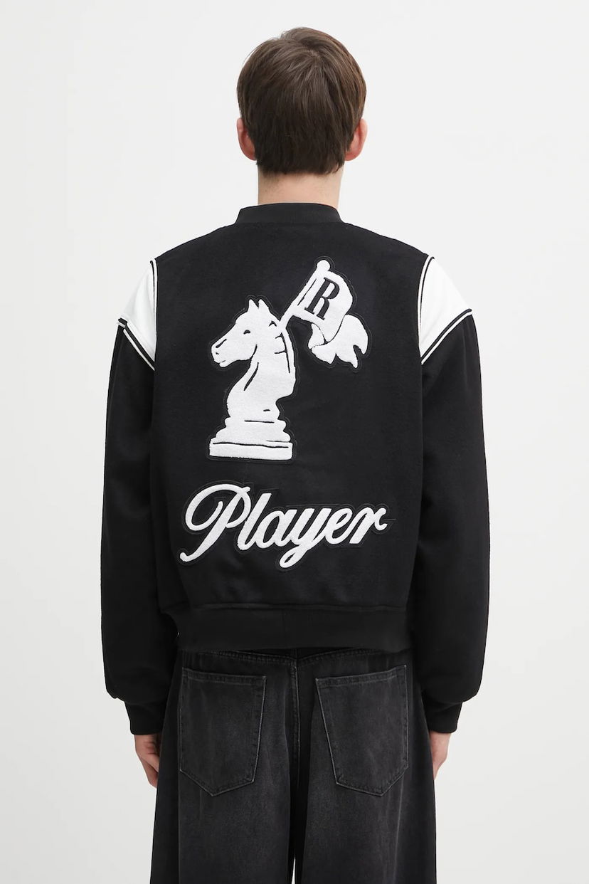 Bomber jakna Rhude Regista Bomber Črna | RHFW25JA01841