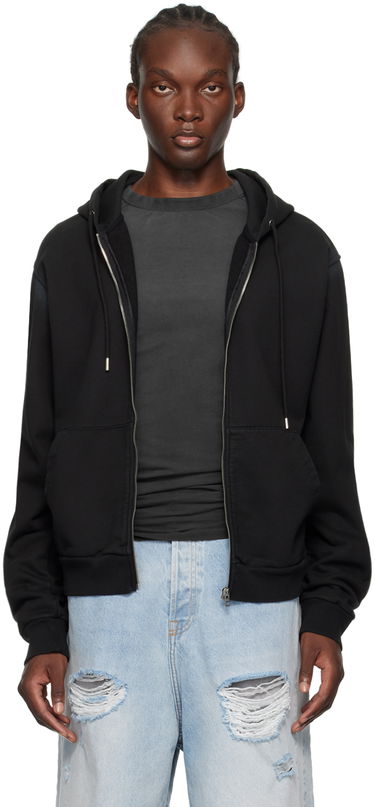 Pulover We11done We11done Zip Hoodie Črna | WD-TJ2-24-812-U-BK, 0