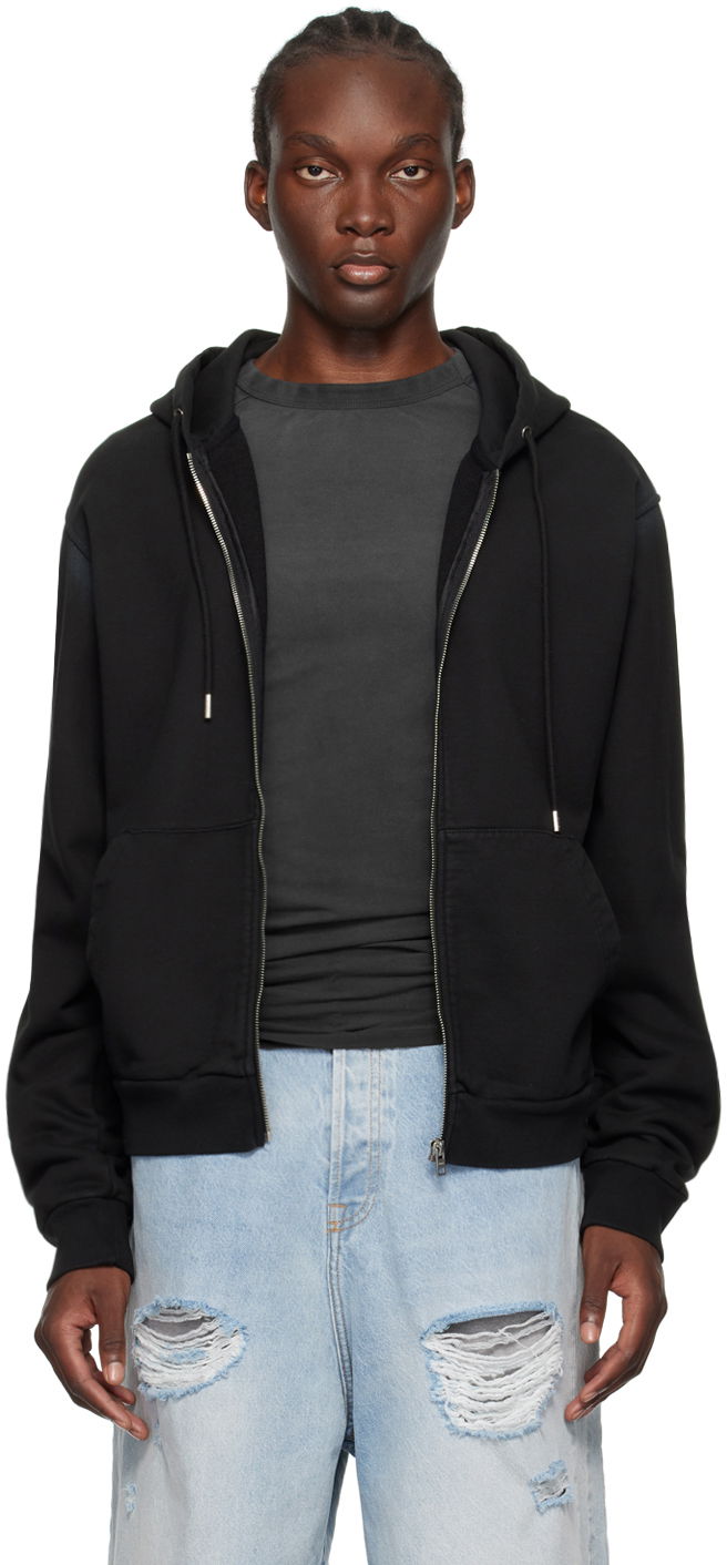 Pulover We11done We11done Zip Hoodie Črna | WD-TJ2-24-812-U-BK