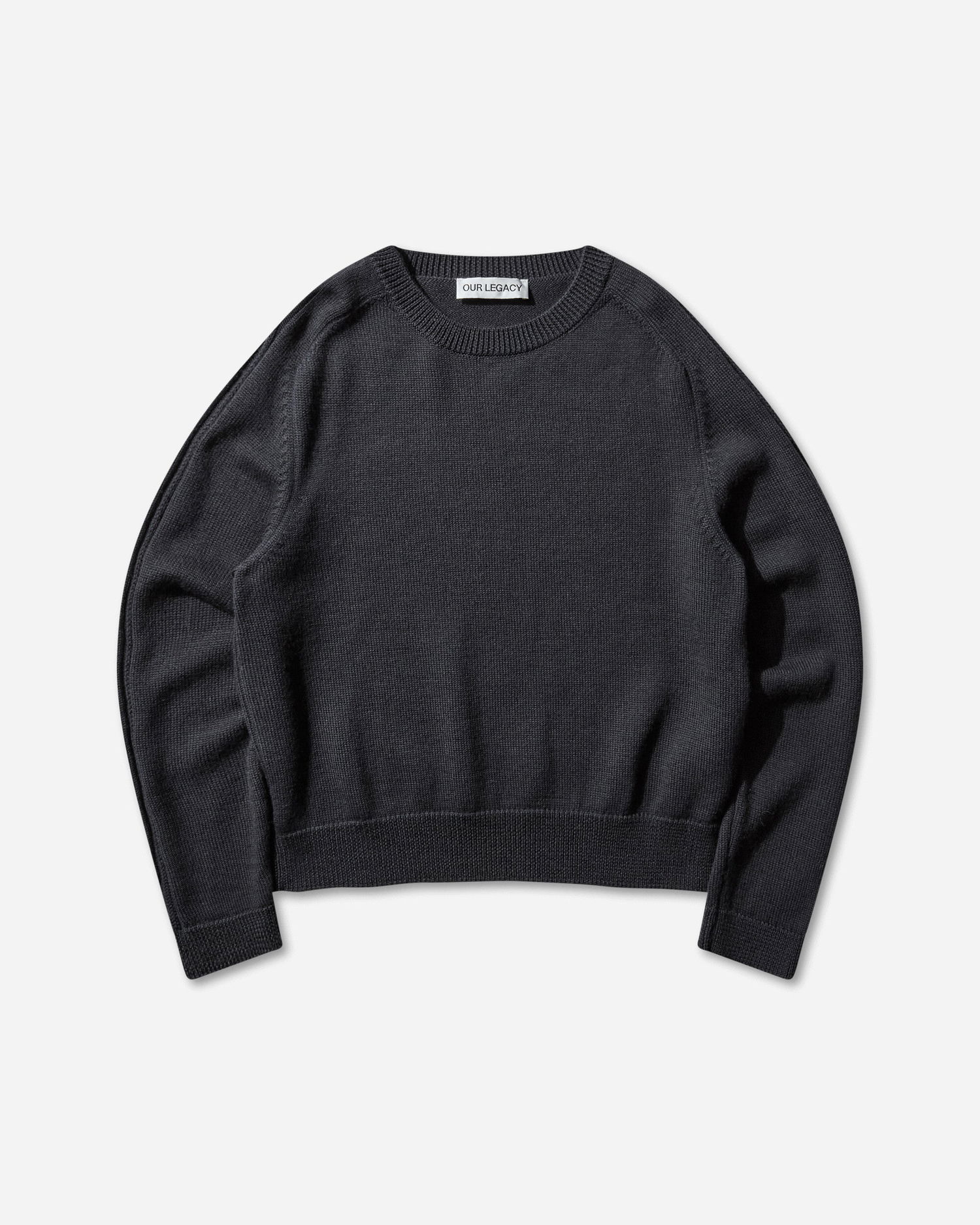 Pleteni pulover OUR LEGACY True Roundneck Sweater Črna | M4253TO 001, 1