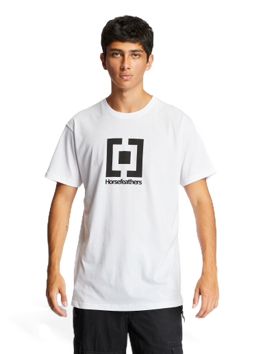 Majica Horsefeathers Base T-Shirt Bela | SM949G