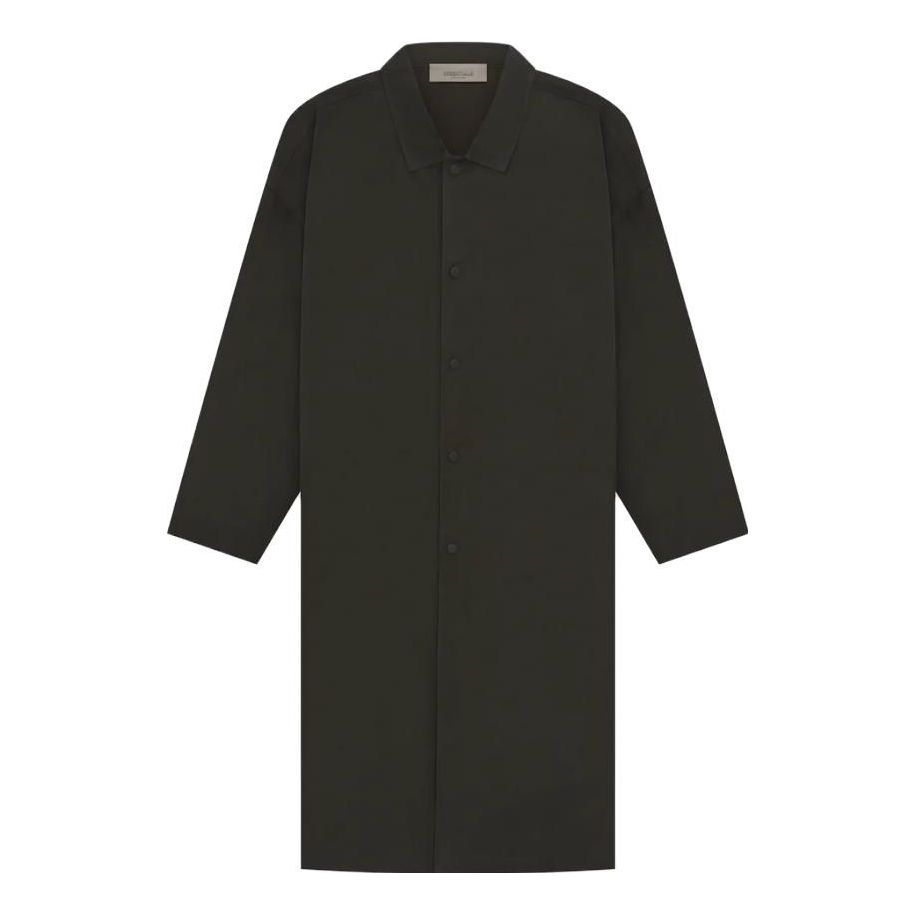 Plašči Fear of God Fear of God Essentials SS23 Long Coat Črna | FOG-SS23-049, 0