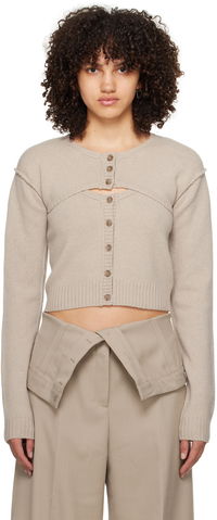 Button-Up Tank Top & Cardigan Set