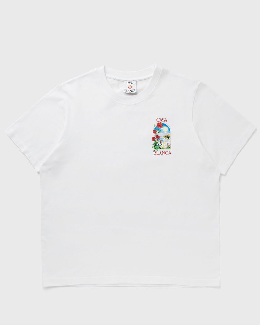 Majica Casablanca LA Days Printed T-Shirt, Size XL Bela | MS25-JTS-001-12