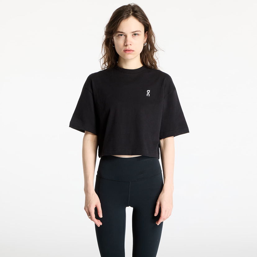 Krop-top On Running Club Boxy-T T-Shirt Črna | 1WF11120553 W