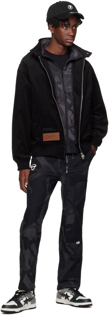 Bomber jakna AAPE by A Bathing Ape AAPE by A Bathing Ape Patch Corduroy Jacket Črna | AAPLJM7613XXLBKX, 3