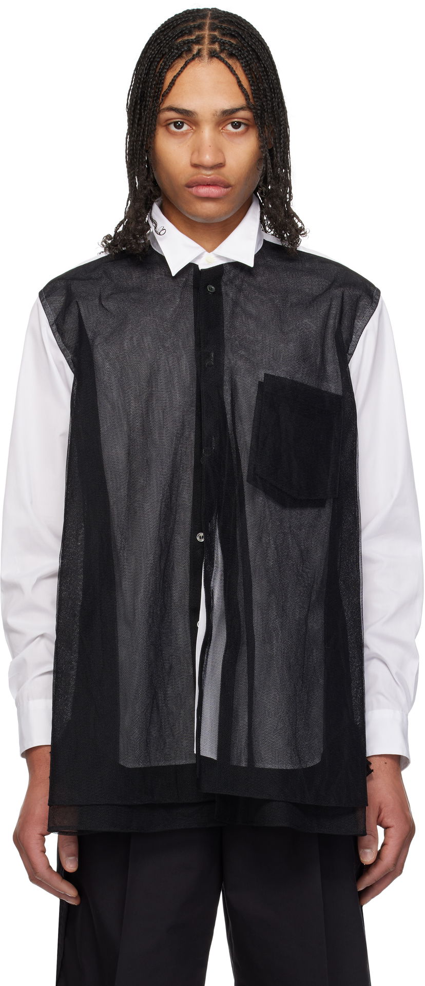 Srajce Comme des Garçons Homme Plus Layered Shirt Črna | PO-B009-051