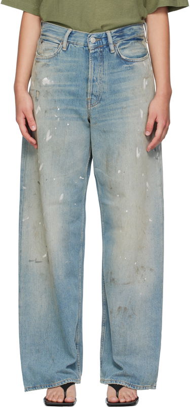 Kavbojke Acne Studios Acne Studios 1981 U Paint Splatter Jeans Modra | C00096-, 0