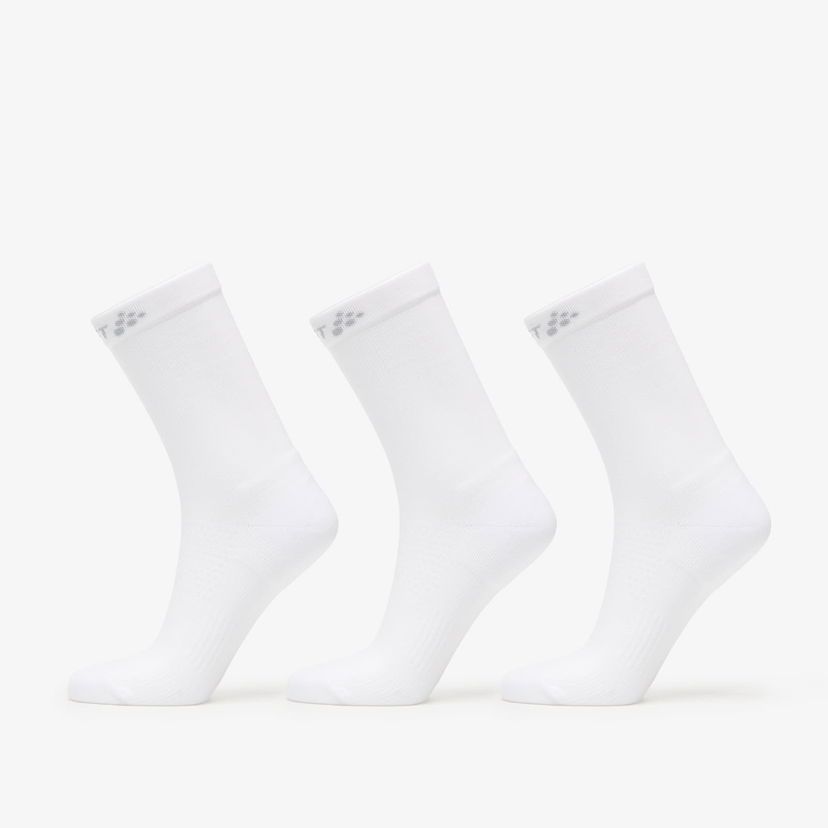Nogavice Craft Craft Core Dry High Socks, 3 Pairs, 34-36 Bela | 1915931-900000