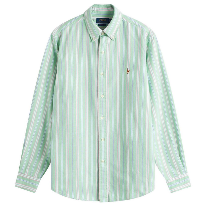 Srajce Polo by Ralph Lauren Ralph Lauren Custom Fit Oxford Shirt, Size Large Zelena | 710928918003