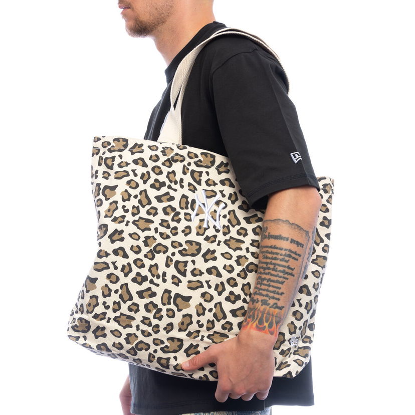 Tote bag New Era New Era MLB Animal Print NY Yankees Tote Bag Bež | 60667110