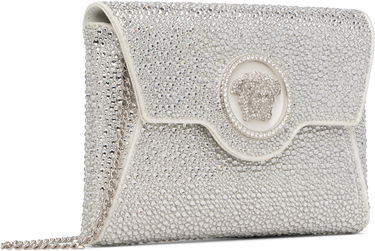 Torbica Versace Crystal Embellished Envelope Clutch Bag Bela | 1003018_1A06487_1W00P, 1