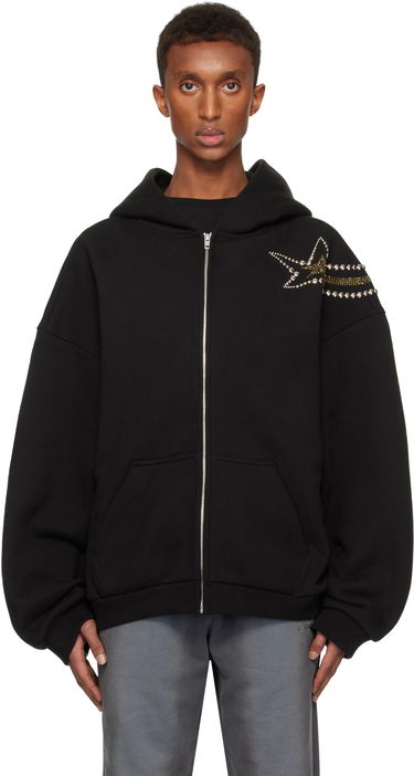 Pulover We11done We11done Meteor Zip Hoodie Črna | WD-TJ3-24-864-U-BK, 0