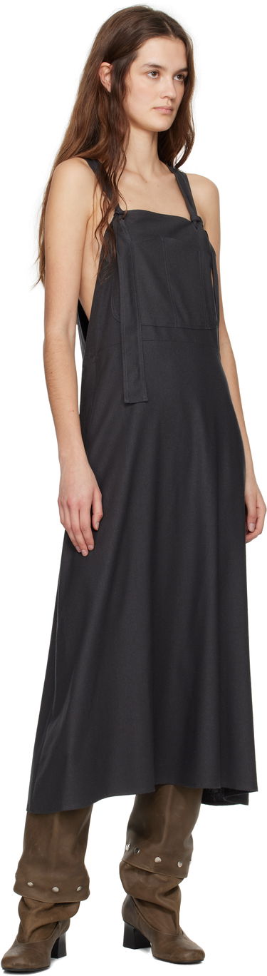 Obleke Baserange Baserange Gren Overalls Midi Dress Siva | DRGRO-WS-SP25, 3