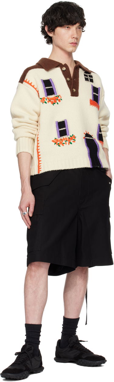 Pleteni pulover JW Anderson JW Anderson House Intarsia Polo Sweater Večbarvna | KW1347-YN0413, 3