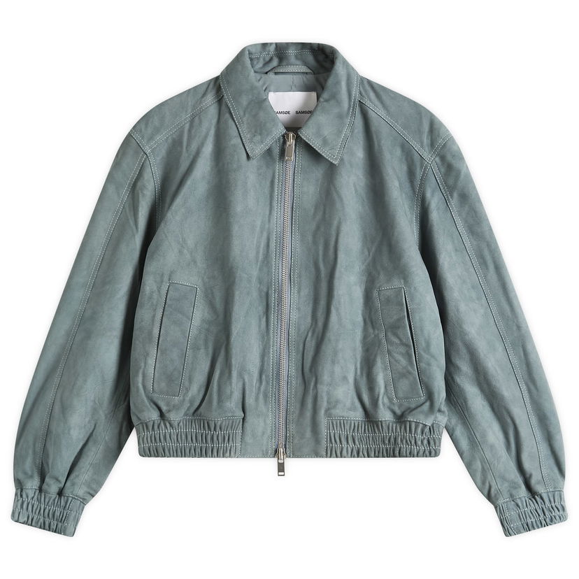 Bomber jakna Samsoe Samsoe Women's Sasaffy Bomber Jacket, Size Large Zelena | F25200135-CLR002162