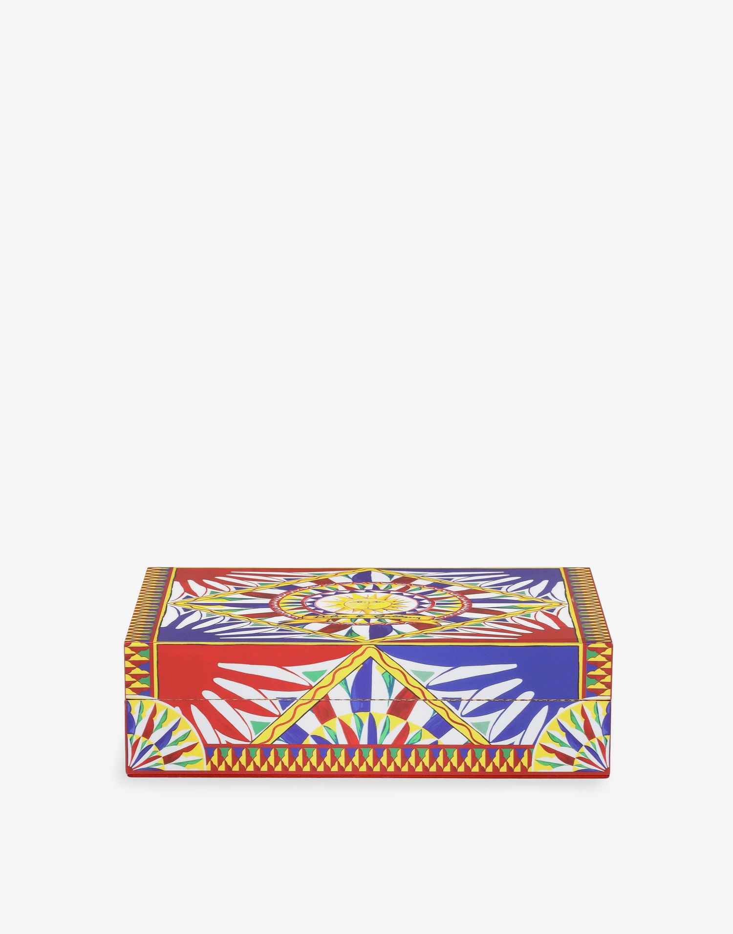 Home decor Dolce & Gabbana Dolce & Gabbana Sicilian Sun Print Large Decorative Plexiglass Box Večbarvna | TCC201TCAMYUC067, 1