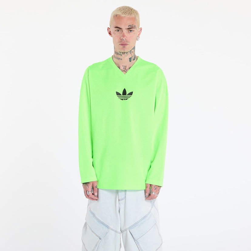 Majica adidas Originals Adicolor Mesh Long Sleeve Tee Zelena | JW8379