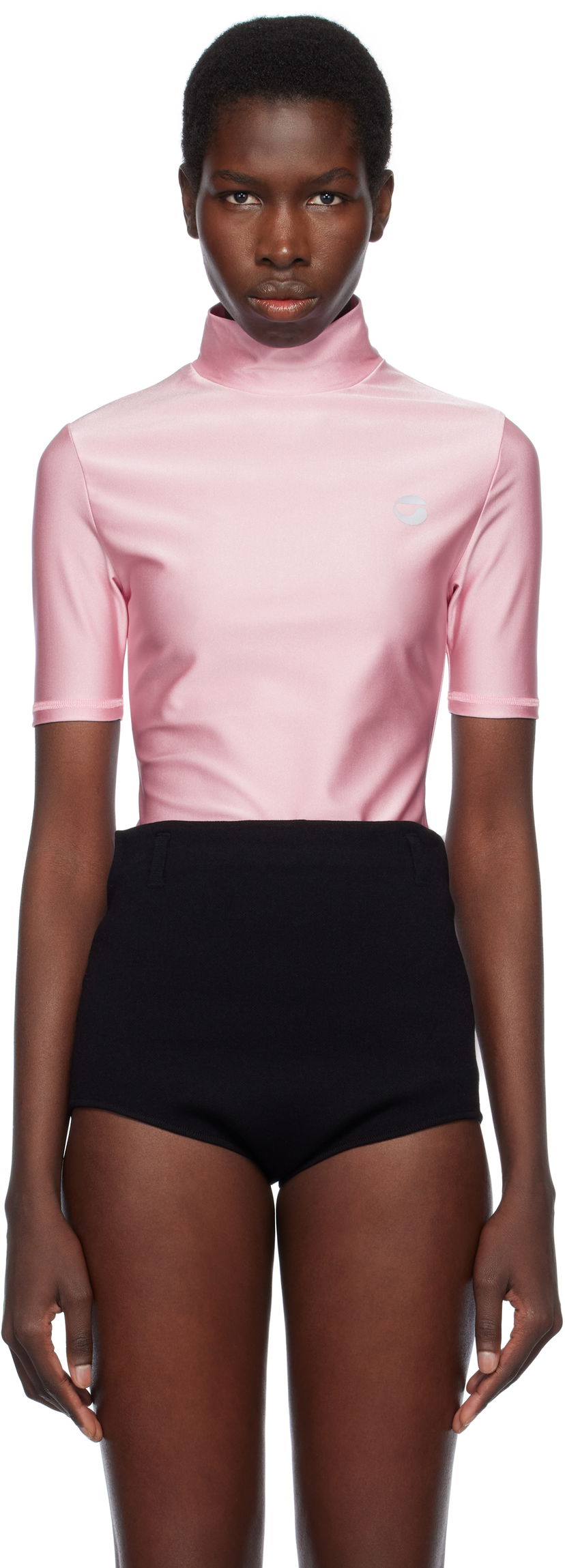 Majica Coperni Coperni High Neck Fitted Top Roza | COPJS20BISF5001