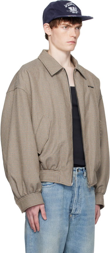 Bomber jakna We11done We11done Checkered Bomber Jacket Rjava | WD-JK2-25-013-M-BG, 1