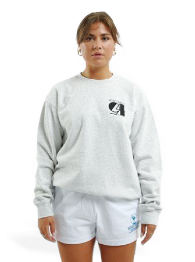 Pulover Sporty & Rich Studio Crewneck Siva | CR484HG