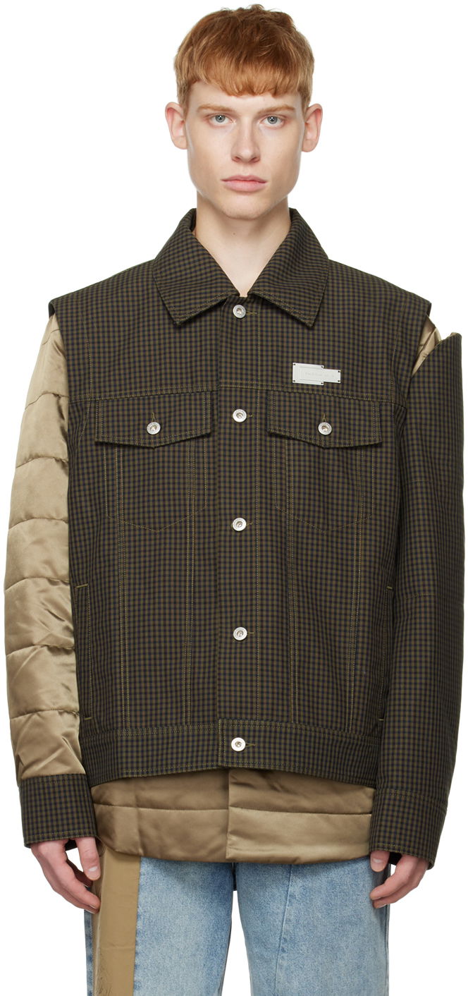 Jakna Feng Chen Wang Feng Chen Wang Layered Jacket Rjava | FMF14JK22, 0