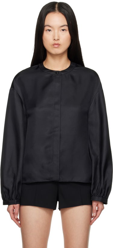 Srajce Loulou de Saison Loulou de Saison Lea Satin Blouse Črna | LEA, 0