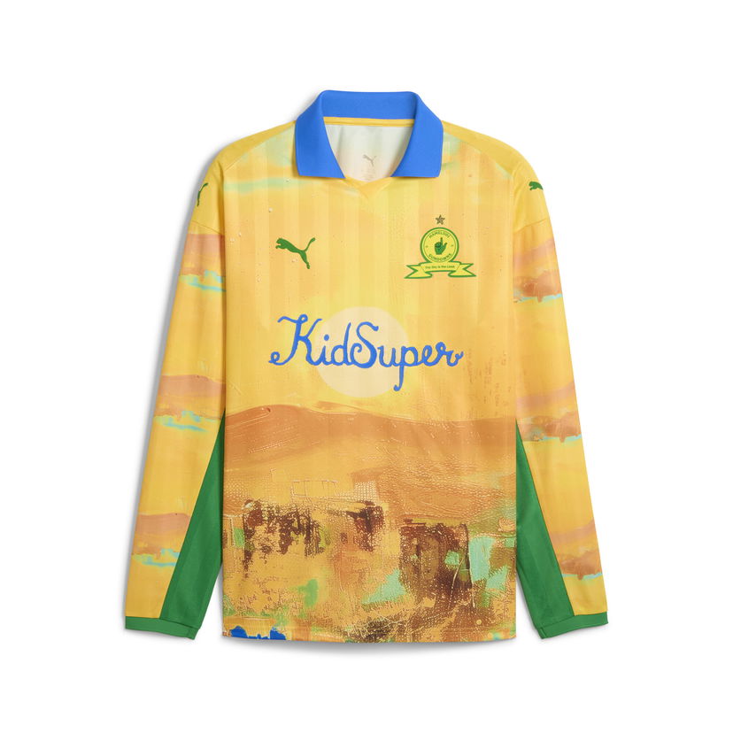 Dres Puma KID SUPER x Mamelodi Sundowns Men's Retro Jersey Rumena | 782750_22