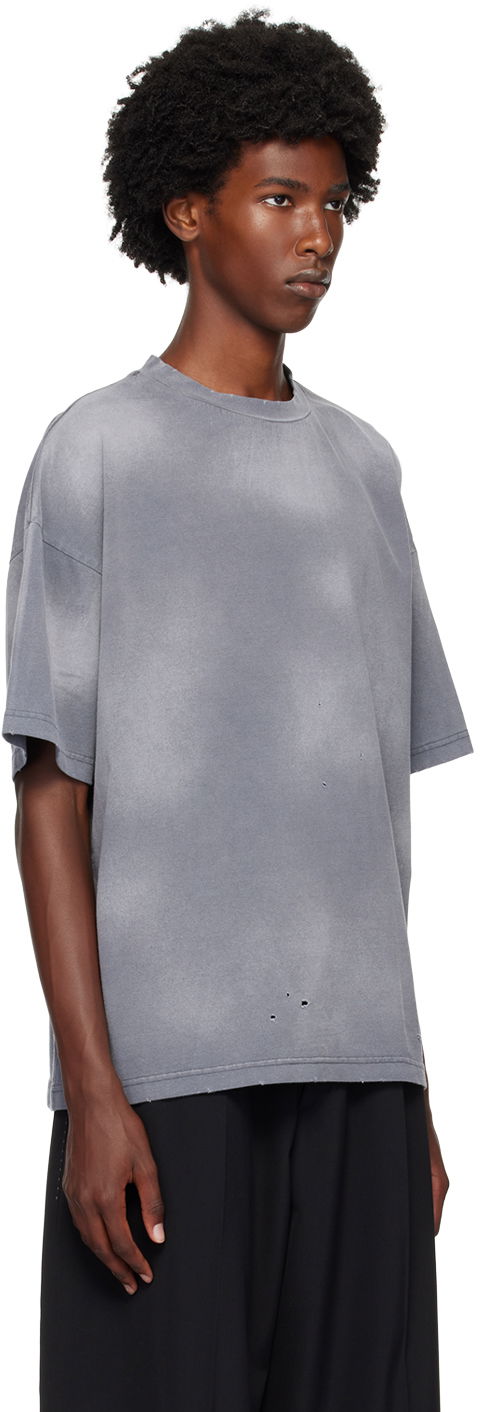 Majica We11done We11done Distressed T-Shirt Siva | WD-TT2-24-742-U-CH, 1