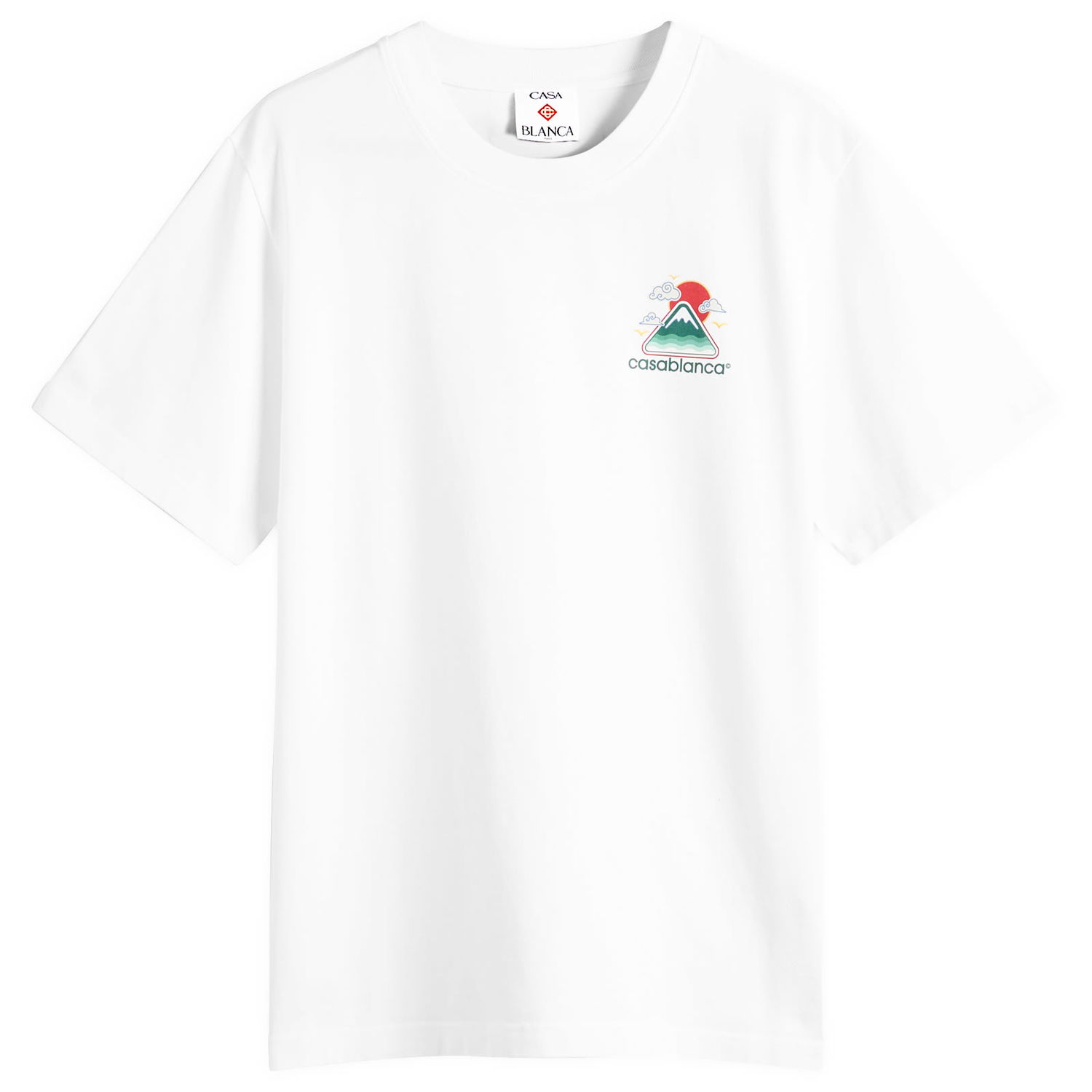 Majica Casablanca Montagne Ondulée Screen Printed T-Shirt, Size Large Bela | MPF25-JTS-001-04, 1