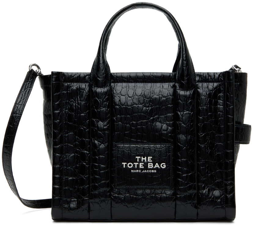 Tote bag Marc Jacobs Marc Jacobs Small Croc-Embossed Tote Bag Črna | H045L01RE22