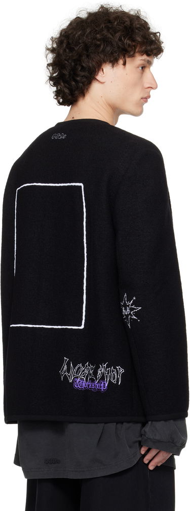 Jakna 032C Ghost Writer Wool Jacket Črna | S25-MRW-1701-000, 2
