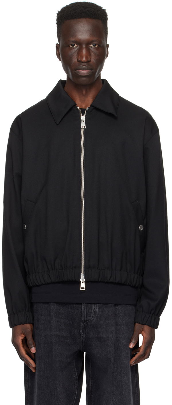 Bomber jakna AMI Paris De Cœur Bomber Jacket Črna | HJK019.WV0037