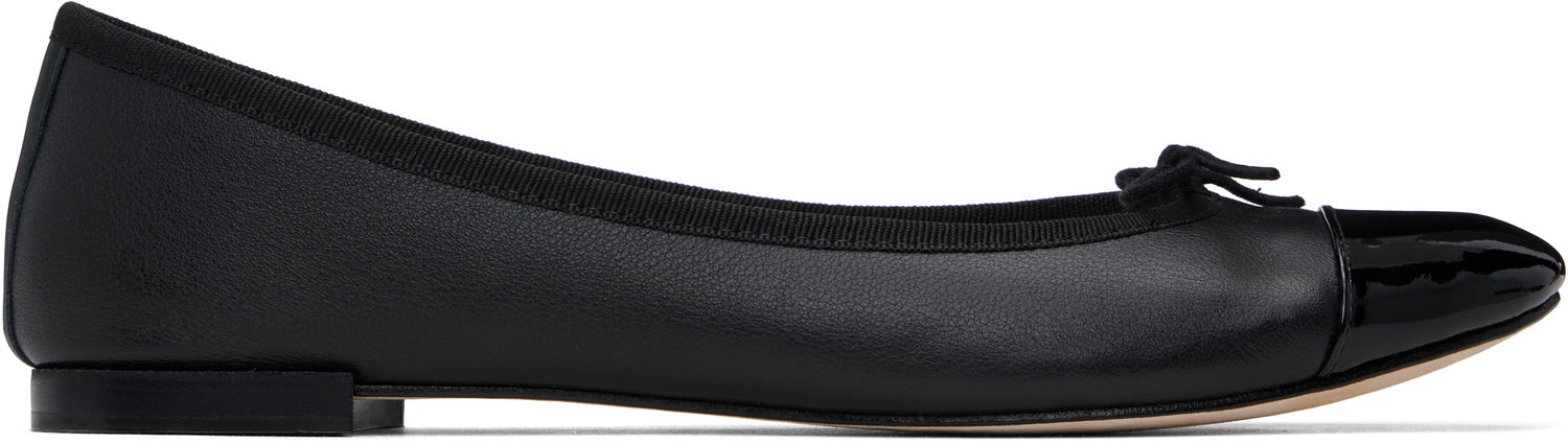 Oblačila Repetto Repetto Flora Bi-Material Ballerina Flats Črna | V639VVEN, 0