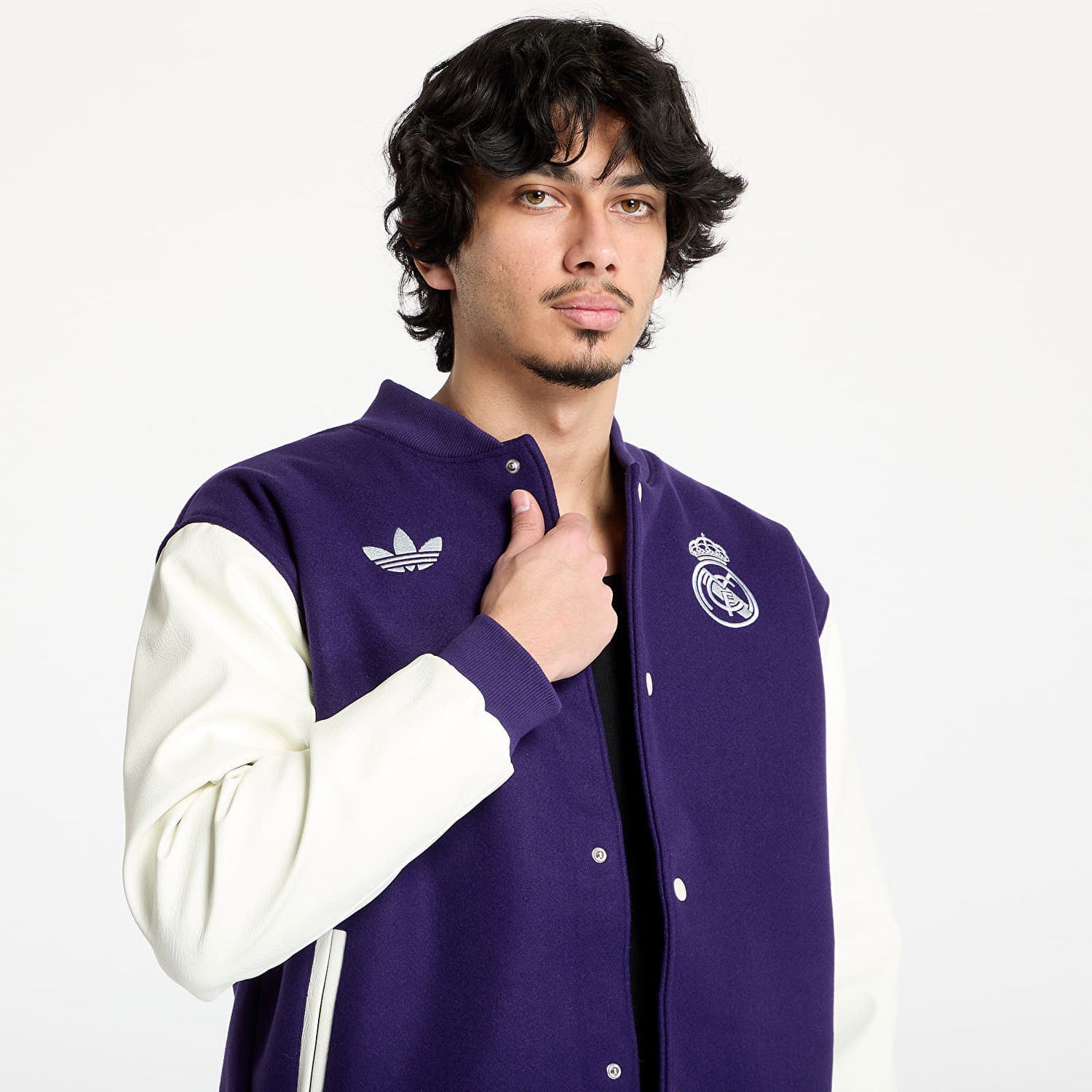 Bomber jakna adidas Performance Real Madrid Varsity Jacket Lila | JF2587, 1