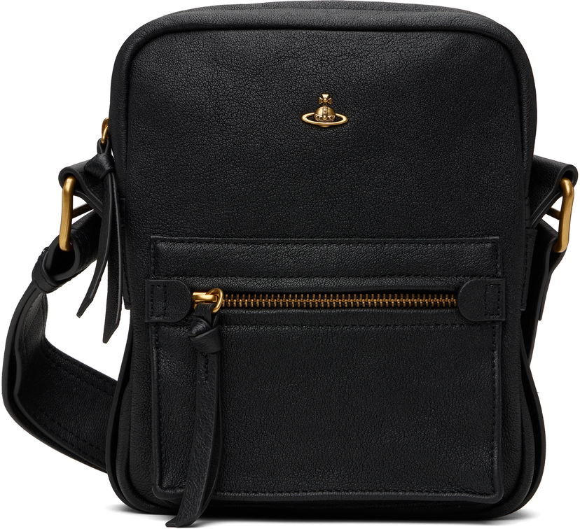 Torba za čez ramo Vivienne Westwood Vivienne Westwood Small Jackson Crossbody Satchel Črna | 4803000WU-L0082-