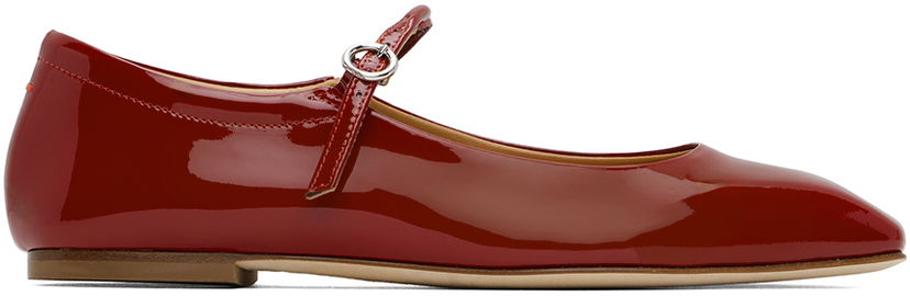 Oblačila Aeyde Aeyde Uma Ballerina Flats Rdeča | A11-FL-RAZS08FL-123-406-048