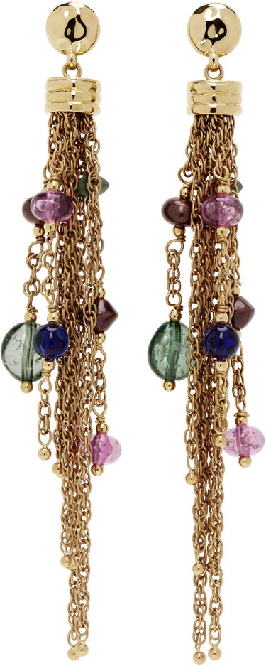 Uhani CHLOÉ Chloé 'The Chloé Pompoms' Chain Drop Earrings Večbarvna | CHC25SFE10RPL, 0