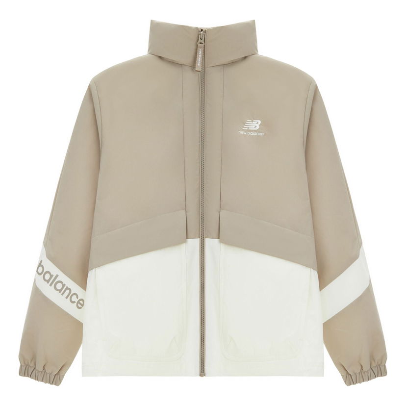 Vetrovka New Balance Lifestyle Colorblock Woven Jacket Bež | 5AD12103-LBE