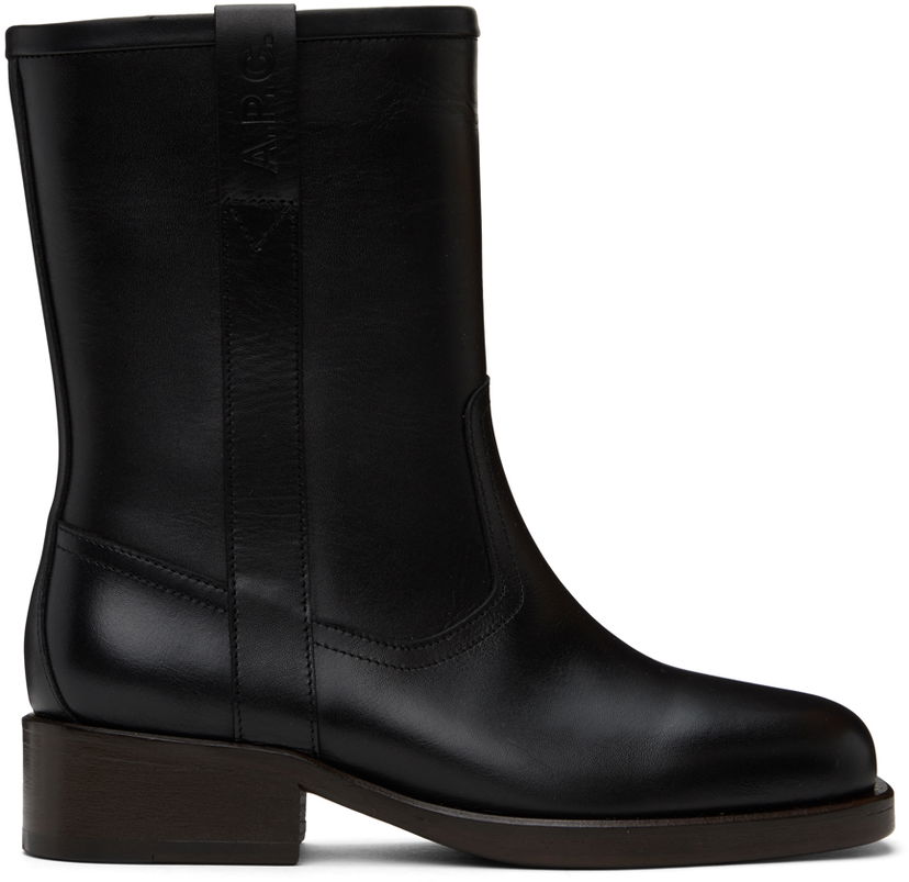 Oblačila A.P.C. A.P.C. Héloïse Leather Boots Črna | PXBAA-F54282