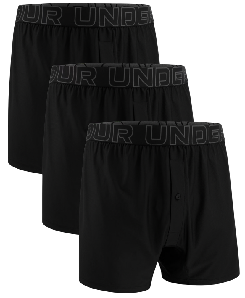 Boksarice Under Armour Under Armour Performance Tech Mesh Boxer Shorts (3-Pack) Črna | 1390498-001