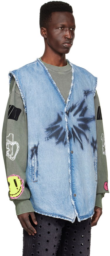 Telovnik We11done We11done Sleeveless Denim Vest Modra | WD-DV1-22-331-M-BL, 1