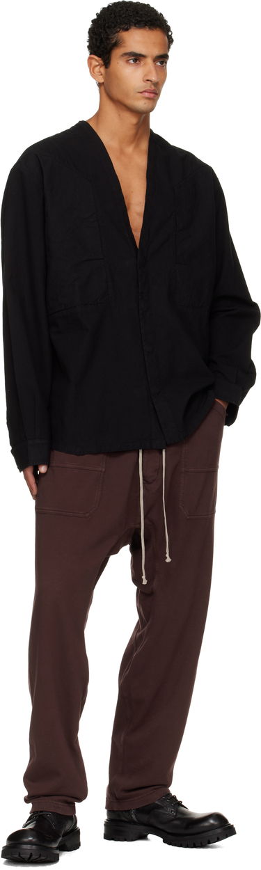 Srajce Rick Owens Concordians Larry Jumbo Fogpocket Shirt Črna | DU02E7298 CL, 3