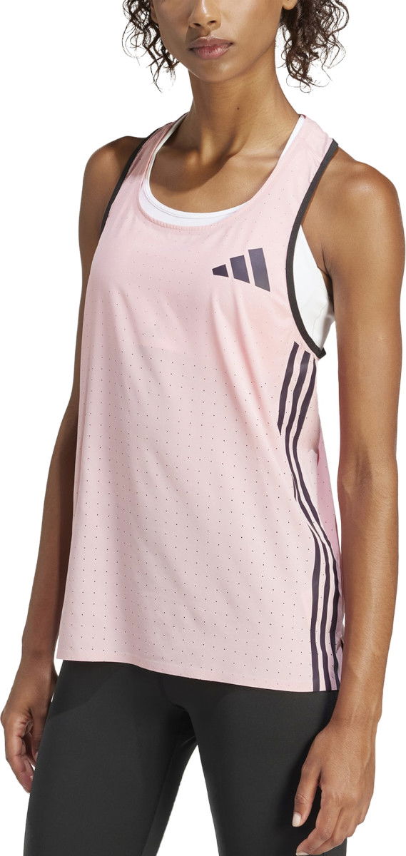 Majica brez rokavov adidas Originals Adizero Tank Roza | in1190