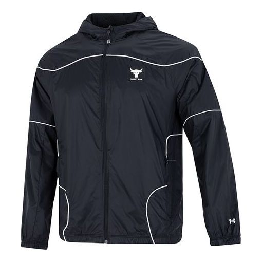 Vetrovka Under Armour Project Rock Full Zip Windbreaker Črna | 1373580-001