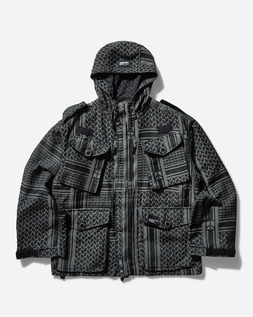 Parka Neighborhood Shemagh Smock Jacket Siva | 251SPNH-JKM03 BK