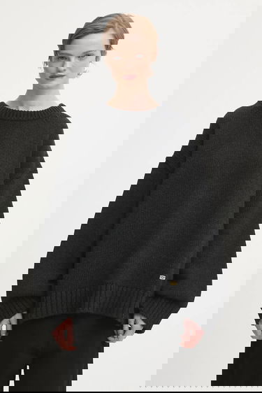 Pleteni pulover GANNI Chunky Wool Mix Siva | K2610, 0