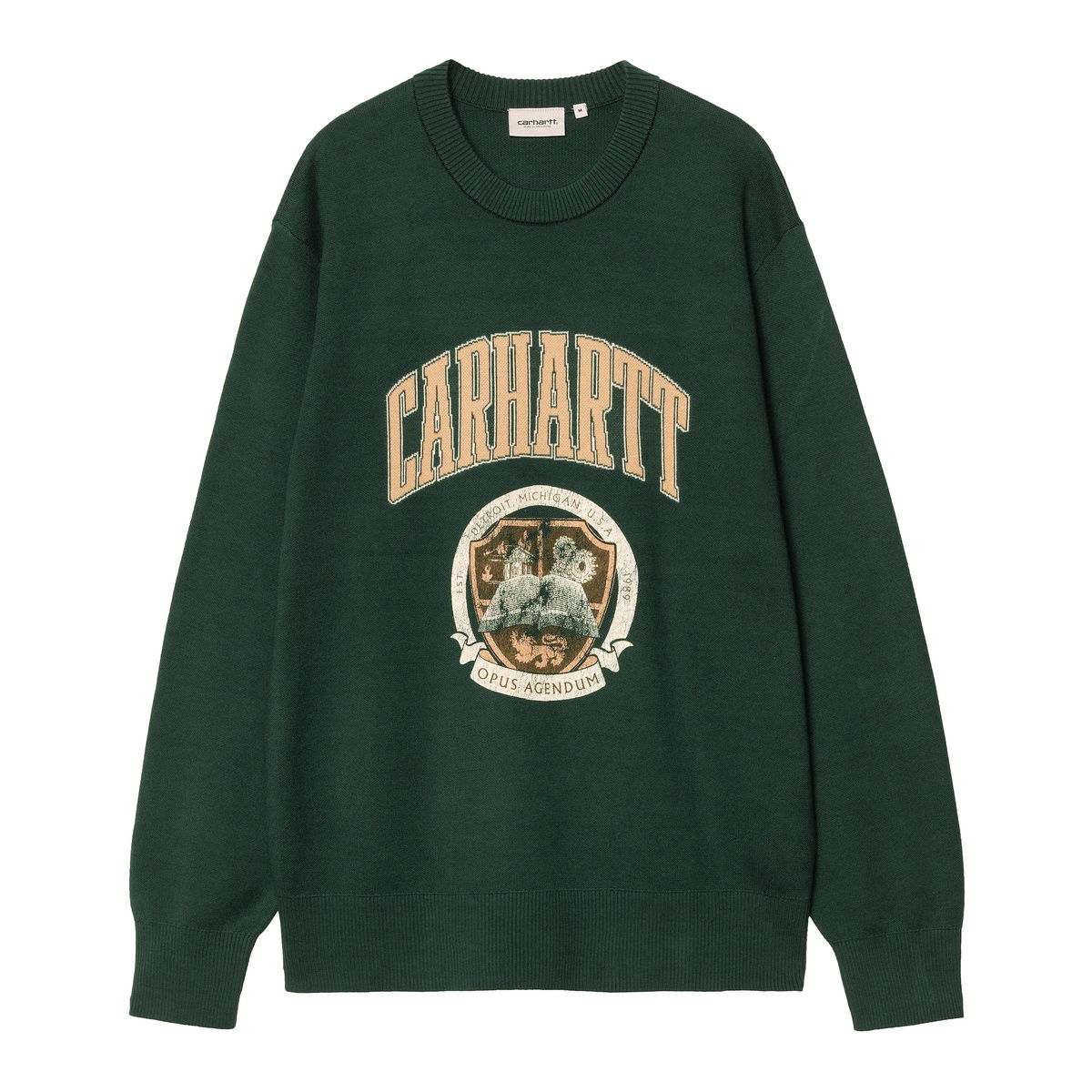 Pleteni pulover Carhartt WIP Carhartt WIP Library College Sweater Zelena | I034521_9, 0