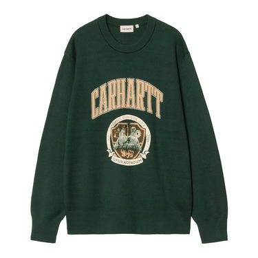 Pleteni pulover Carhartt WIP Carhartt WIP Library College Sweater Zelena | I034521_9, 0