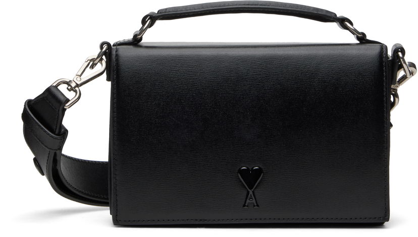 Torbica AMI AMI Paris Ami de Coeur Lunch Box Bag Črna | ULL104.830